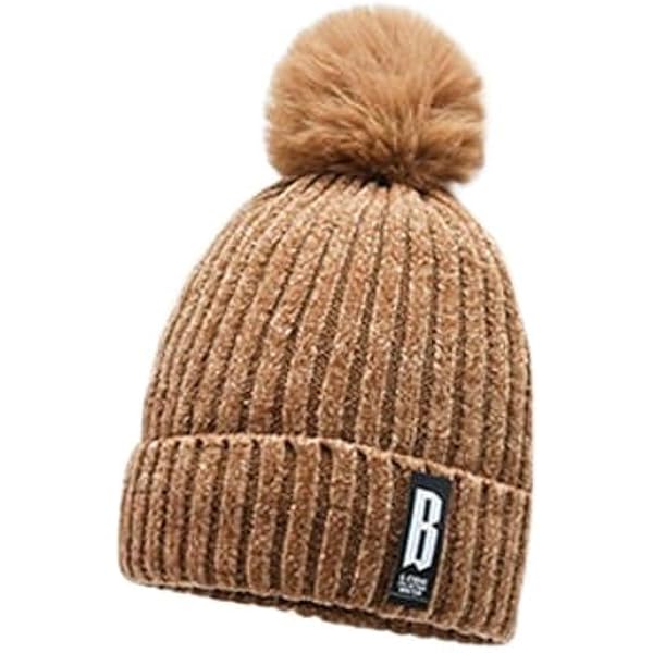 PLwelth Women's Crochet Beanie Hat - Y2k Slouchy Cat Ear Winter Hat, Warm & Stretchy, Unisex Gift For Christmas - View #4