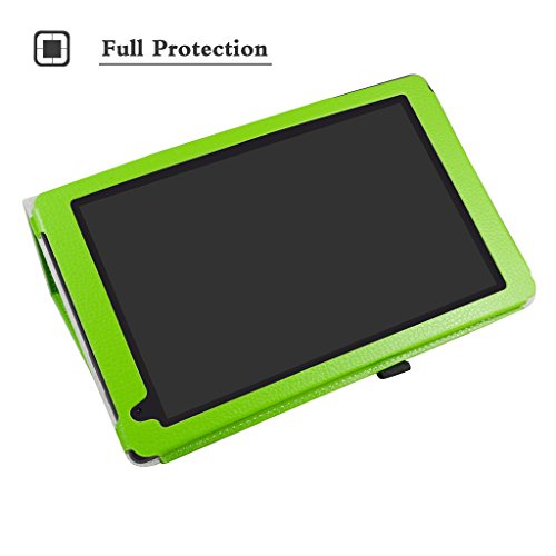 Archos 101b Oxygen hülle,Mama Mouth Folding Ständer Hülle Case mit Standfunktion für 10.1″ Archos 101b Oxygen Android 6.0 Tablet PC,Grün - 3