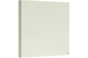 Addictive Sound Panel Acustico Pared Premium 50x50x6 (1 Pieza) - Absorbente Acústico Con Tela Acustica 275 g/m2 - Paneles Acusticos - Panel Acústico - Decoracion Pared - Marfil