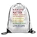Produktbild fengxutongxue Black Lives Matter List Gym Drawstring Backpack Unisex Portable Sack Bag