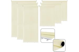 UISEBRT Roleta Zaciemniająca Markiza Pionowa na zewnątrz, Roleta Balkonowa, ochrona przed spojrzeniami, roleta chroniąca przed promieniowaniem UV (180 x 240 cm, Beżowa)