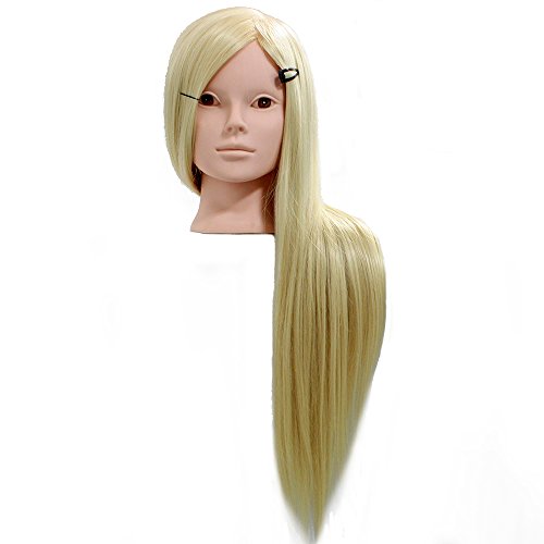 Neverland Beauty 30% Professional Real Hair 26 Inch Hairdressing Equipment Training Heads With Free Clamp And Make UP Function For College and Professional Use