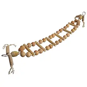 KSK Bird Toy,Natural Wooden Bridge, Chewing,Hanging Toy, Parrot Nest Suitable for A Wide Variety of Large and Small