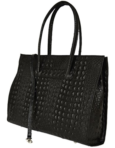 Leder Damen Business-   Akten-  Laptoptasche mit Schulterriemen Italy Mod 2026-p