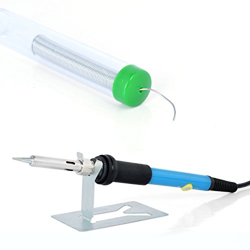 Neuftech 60W Lötkolben Set,220V Lötset 200- 450°C einstellbar Temperatur mit 5 Stu. Lötspitzen Entlötpumpe Ständer Pinzetten für elektrische Arbeit DIY Modellbauer Reparatur - 6