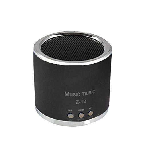 Malloom&reg; Reproductor MP3 TF tarjeta Micro SD Wireless USB Radio FM Mini Altavoz port&aacute;til (negro)