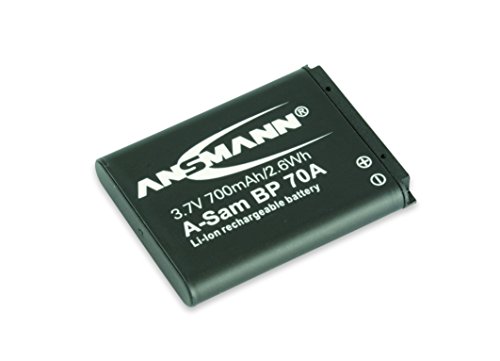 ANSMANN 1400-0014 A-Sam BP 70A Li-Ion Digicam Akku 3,7V/700mAh für Samsung Foto Digitalkamera