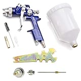 ▲ FARBBECHER: Becher auf der Farbspritzpistole mit 600 ml Kapazität