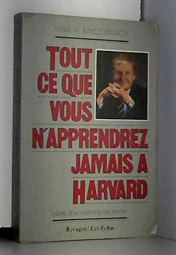 Télécharger Tout ce que vous n'apprendrez jamais à Harvard Livre eBook France