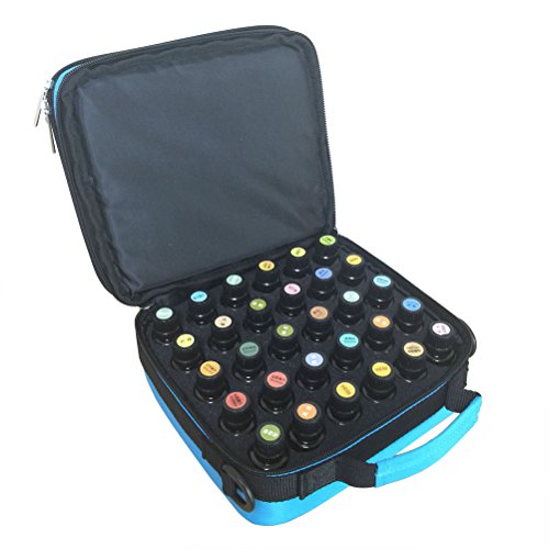 yimoji 42 Flaschen Handheld ätherischen Ölen, der Hüllen, Öle Taschen für 5 ml 10 ml 15 ml Flaschen blau - 5