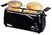 Produktbild Toaster Langschlitz | 1400 Watt | 4 Scheiben Toastautomat | 5-Stufen Bräuneregler | XXL Toaster | Brötchenaufsatz | Auftau-Funktion | Krümmelschublade | Schwarz |