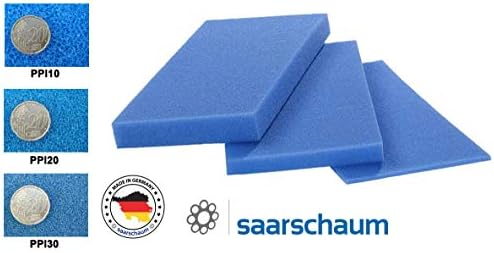 Saarschaum Filterschaum / Filterschwamm 50x50x5 cm, fein