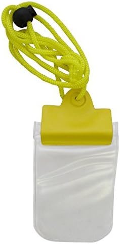 Travel Security Waterproof Pouch Neck Wallet - Translucent - Yellow