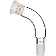 StonyLab Glass Distillation Adapter 105 Degree Bent with 19/22 Outer and Inner Joint