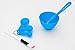 niceeshop(TM) 4 in 1 DIY Homemade Mask Bowl Spoons Brush Tools Set-Blue