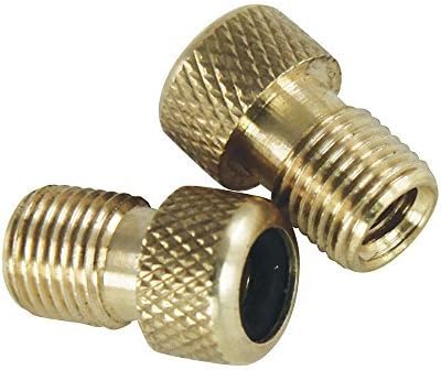 Gemisport 2x Bike Cycle Valve Converter Air Car Presta to Schrader Pump Valve Adaptor tube