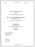 Image de Onderzoek Studentkaart 2001 (Research on the Public Transport Pass for Students 2001): Verantwoording Onderzoek En Tabellenboek (Technical Report and
