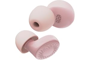 TAOPODO Tapones Oídos Ruido Dormir, 45dB Tapones Reutilizables Reducción de Ruido para Dormir, Suaves y Reutilizables, Buenos para Dormir, Viajar, Concentración, Conciertos (Blanco Rosado)