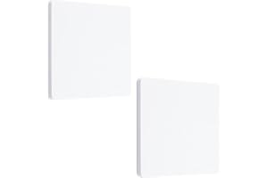 UFURMATE Blank väggplatta, 2 st 10 x 10 cm plast skruvlös vägghålsplatta 1-gäng tom enhet utloppsskydd elektriska skydd för o