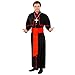 Produktbild TecTake dressforfun Herrenkostüm Kardinal Giovanni | Lange Kardinalsrobe | angenähtes Cape | inkl. Gürtel & Kreuzkette (S | Nr. 300523)