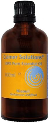 Calmer Solutions Niaouli Essential Oil 100ml – 100% Pure & Natural – Therapeutic Grade – Steam Distilled – Made in The UK – Vegan & Cruelty-Free – for Diffusers - Skincare - Respiratory Support