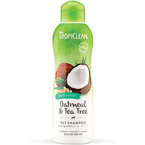 TROPICLEAN - Champú Champú de harina de Avena, 20 oz/592 ml