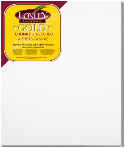 Loxley Gold 24 x 20-inch 61 x 51 cm 37mm Chunky Deep Edge Artist Quality Stretched Canvas Primed