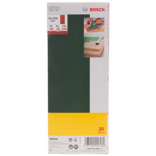 Bosch DIY Schleifblatt-Set Holz und Farbe für Schwingschleifer, 25tlg. - 2