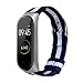 Produktbild MuSheng Uhrenarmband für Xiaomi Mi Band 4, Nylon Ultradünne Metall Armband Strap Uhrenarmband Armband Nylon ultradünne Metallarmband für Xiaomi Mi Band 4
