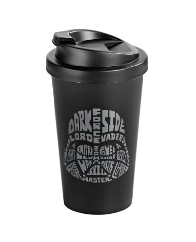Star Wars 12276 Coffee To Go Becher Kunststoff doppelwandig Darth Vader, ca. 400 ml - 2