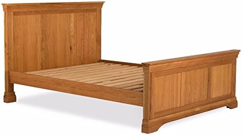 Elegant Oak Durant Bed, Wood, Light Brown, Double, 5 ft