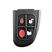 Produktbild Schale und Radierer 4 Tasten Ersatz Fernbedienung Schlüssel Schwarz Jaguar X-Type S-type XJ8 XJR chiavit Ersatzteile Schale Schlüssel Auto Logo Cover Membran Knöpfe