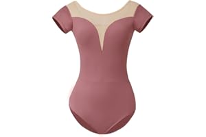 ROYAL SMEELA Body donna danza classica body ballerina danza classica adulto body danza manica corta donna body ballo donna body da balletto body di danza classica per le donne body di ginnastica