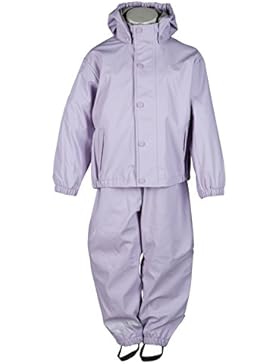 mikk-line Mädchen Jacke Pu Rainwear-Set Regenhose und Regenjacke Wassersäule 8000
