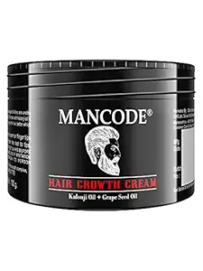 Mancode Hair Styling Cream Hair Growth Cream for Men Advanced Formula for Growth Strengthen Hair Roots Reduction Hair Fall Improves Scalp Health Enriched with Kalonji Oil and Grape Seed Oil No Paraben No Sulfate No Chemicals Extract 100 gm Hair Creams for Men (Pack of 1)