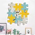 Cork Board Tiles, Felt Bulletin Board Wall Puzzle Shape Pin Board w/Self Adhesive to Keep Memories Photos Memos Display Board Pads Pictures Drawing Goals Notes Home School Wall Decoration