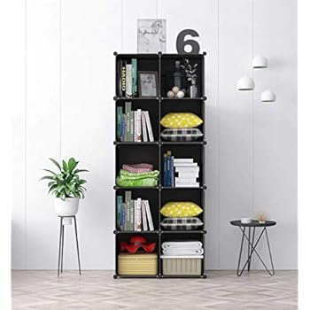 House Of Quirk 12 Cube Diy Shoe Rack Plastic Cabinet Without