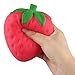 Price comparison product image Rcool Cute Squeeze Strawberry Cream Scented Slow Rising Soft Toy Cell Phone Pendant Strap Gift (Red)