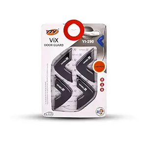 Oshotto Premium Yty Universal Door Guard (Set of 4, Black)