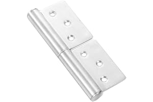 HEUSKAY 4Pcs 3" Lift Off Hinges,360° Rotation Door Flag Hinge,Stainless Steel Slip Joint Flag Hinges,Detachable Door Hinge for Internal & External Doors