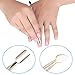 Elite99 Nail Perfection Steel Dual Pusher Cuticle Remover Stainless Steel Double End Manicure Pedicure Nails Cleaner Scraper Tool Gold