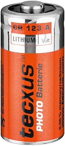 Tecxus 3 V CR123 Lithium Battery for Photo, Torch, Smoke Detectors