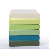 Classic Kinder Jersey Spannbettlaken 2er Sparset – 100% Baumwolle Spannbetttuch nach Ökotex 100, Weiss 60×120 – 70×140 cm, Komfort Qualität in 38 Farben & 10 Größen - 3