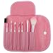Imported 7pcs Soft Cosmetic Makeup Blush Eyeshadow Brush Set + Pouch Bag Case Pink RS.275.00