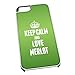 Produktbild Weiß Schutzhülle für iPhone 5/5S 1273 Grün Keep Calm und Love Merlot