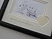 Personalised 'We love you' photo frame 9 x 7, Black