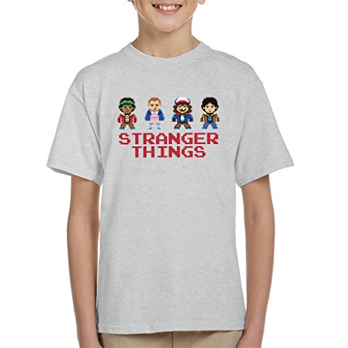 Simplified Stranger Things Pixellated Kids Kids T Shirt