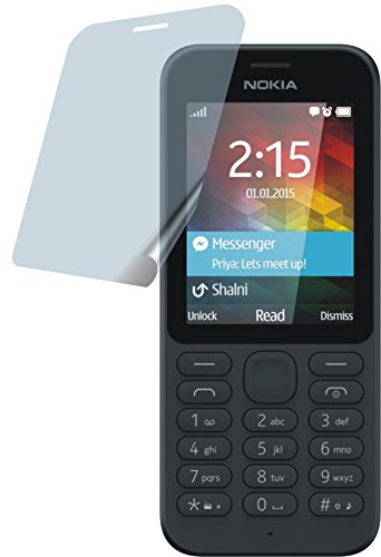 Preisvergleich Produktbild Nokia 215 (2 Stück) PREMIUM Displayschutzfolie Bildschirmschutzfolie kristallklar - KRATZFEST UND PASSGENAU