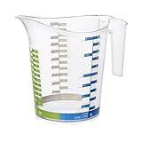 Rotho 1750810379 Mess-Behälter DOMINO aus Kunststoff SAN,...