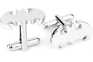 Badmen Super Hero Collection Silber Batman Manschettenknöpfe Herren 's Classic Formelle Anlässe Manschettenknöpfe